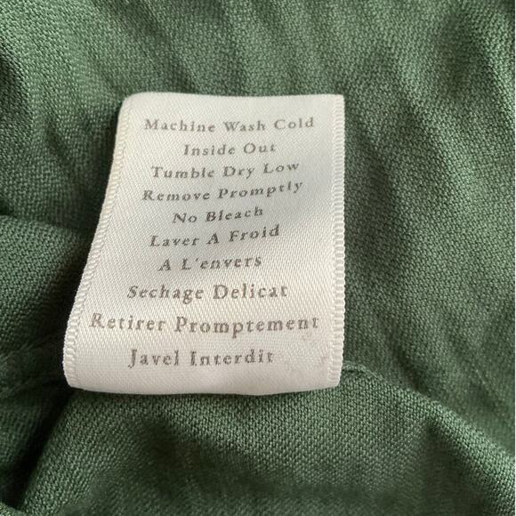 Frank & Eileen Barry Famous Denim Shirt Button Front Forest Green Cotton Size XS - Picture 10 of 10